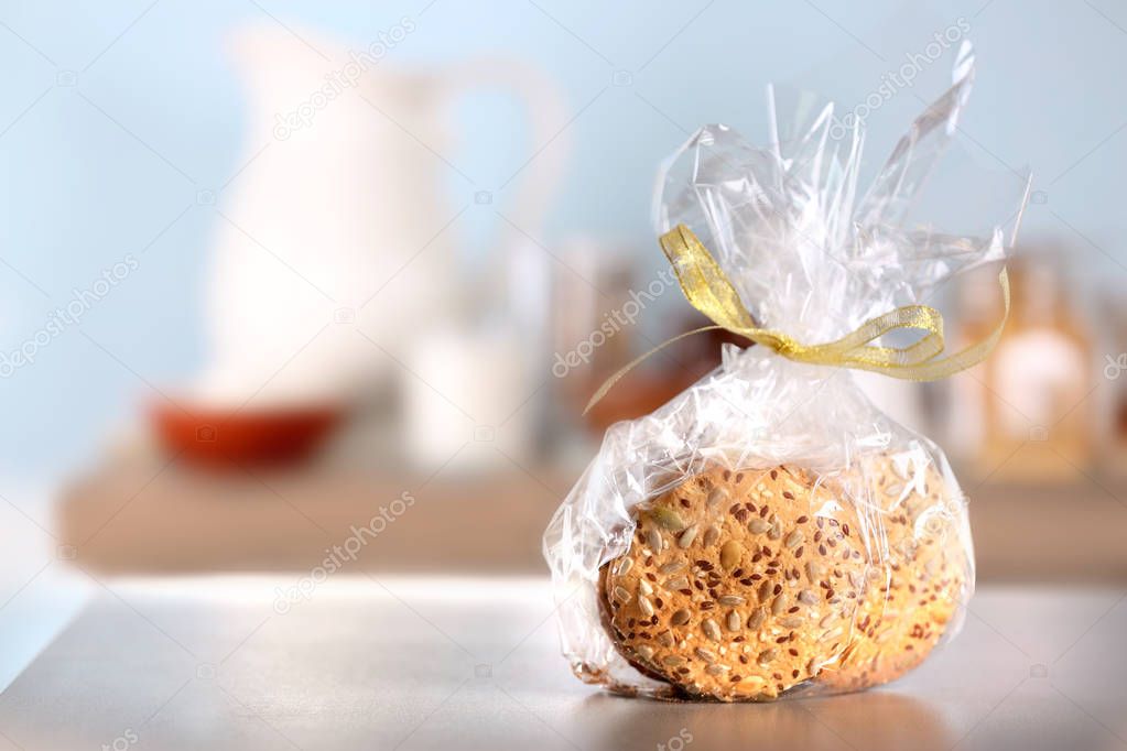 Cereal cookies in bag 