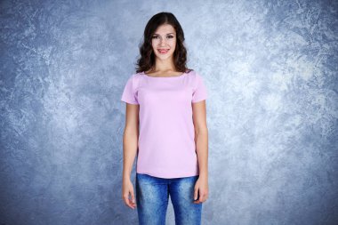 kadın boş renk tişört