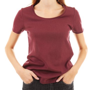 boş t-shirt, kadın