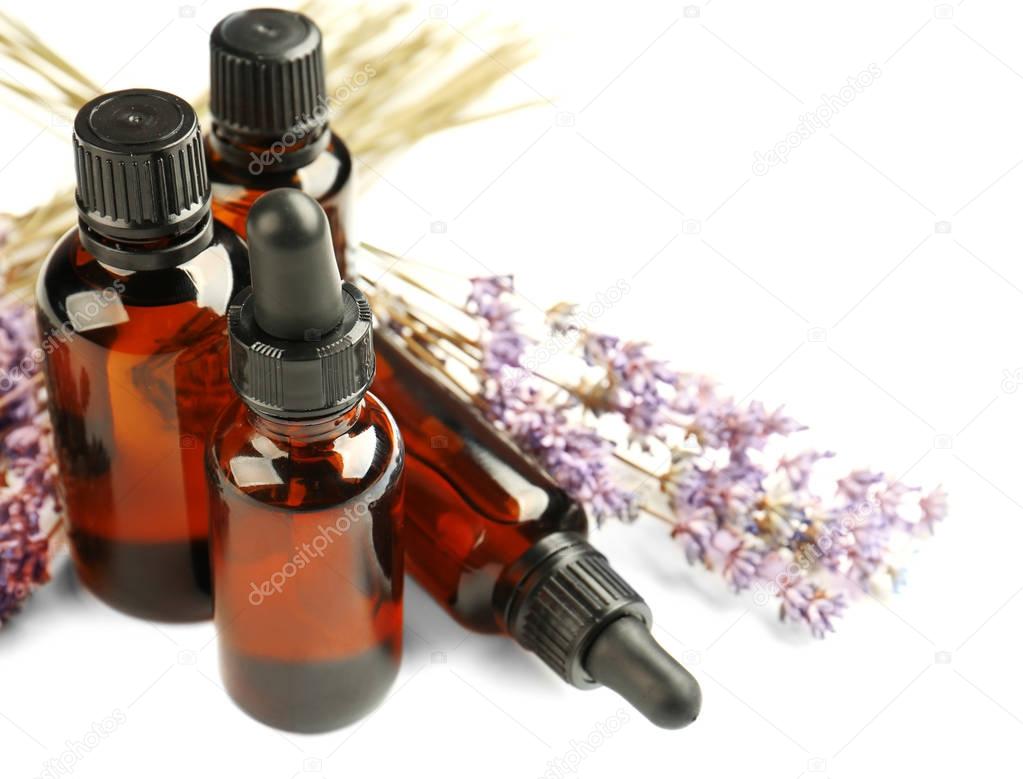 Bottles with essential oil