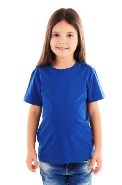 Boş t-shirt, küçük kız 