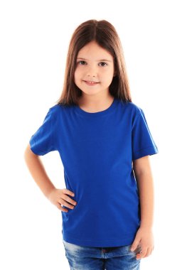 Boş t-shirt, küçük kız 