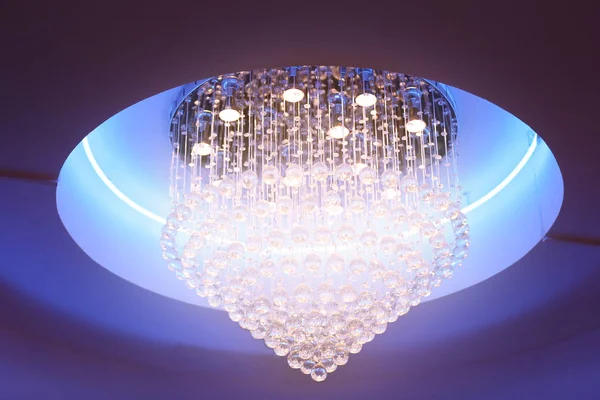 Lampe avec décoration en cristal — Photo