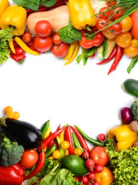 taze sebze çerçevesi