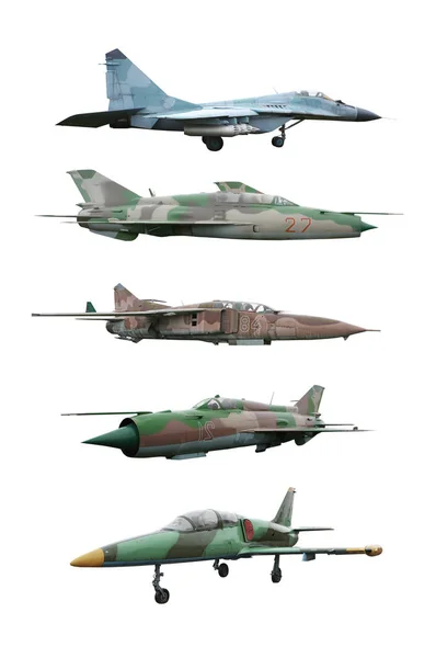 Collage von Militärflugzeugen — Stockfoto