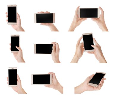 modern akıllı telefonlar ile el