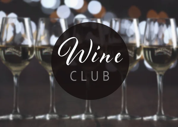 Text Weinclub — Stockfoto