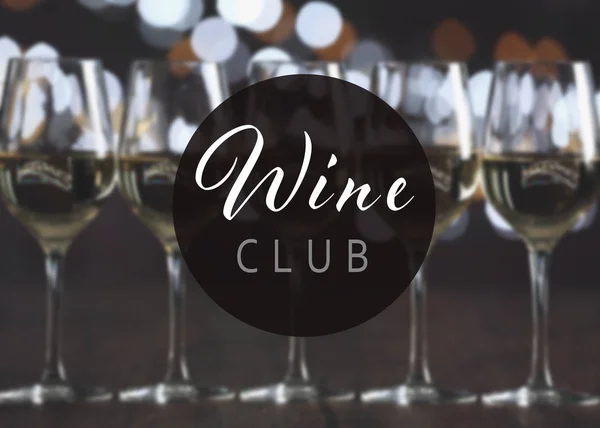 Tekst Wine Club — Zdjęcie stockowe