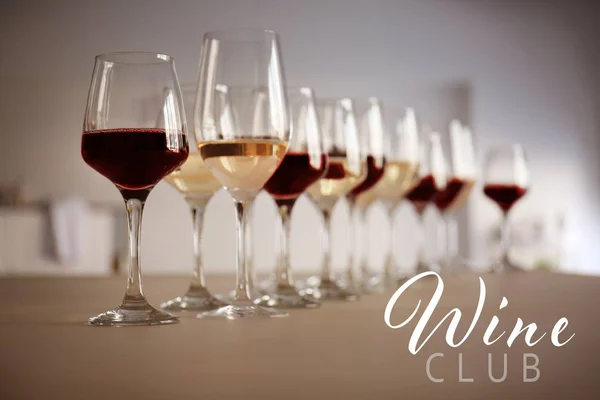 Texto VINHO CLUBE — Fotografia de Stock