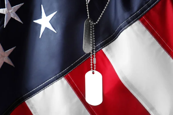 Hadsereg tokenek amerikai nemzeti zászló — Stock Fotó