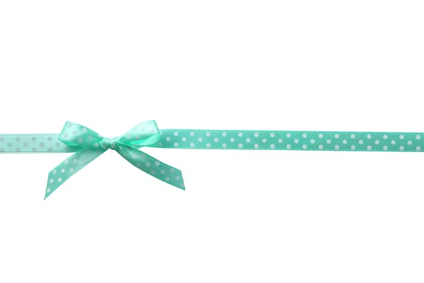 Beautiful green ribbon — Stock Photo, Image