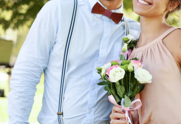 Brautjungfer Und Trauzeuge Hochzeitstag — Stockfoto