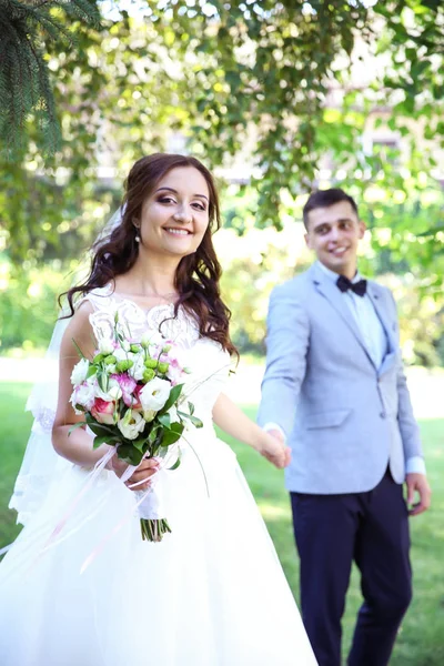 Noiva Noivo Dia Casamento — Fotografia de Stock