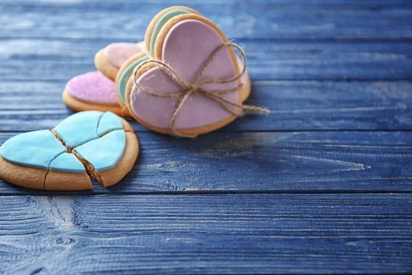 Cookies em forma de coração — Fotografia de Stock