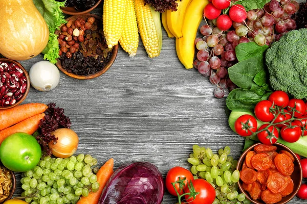 Fruits et légumes fond — Photo