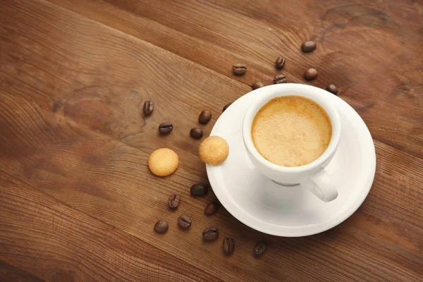 Çerezler ile lezzetli kahve — Stok fotoğraf
