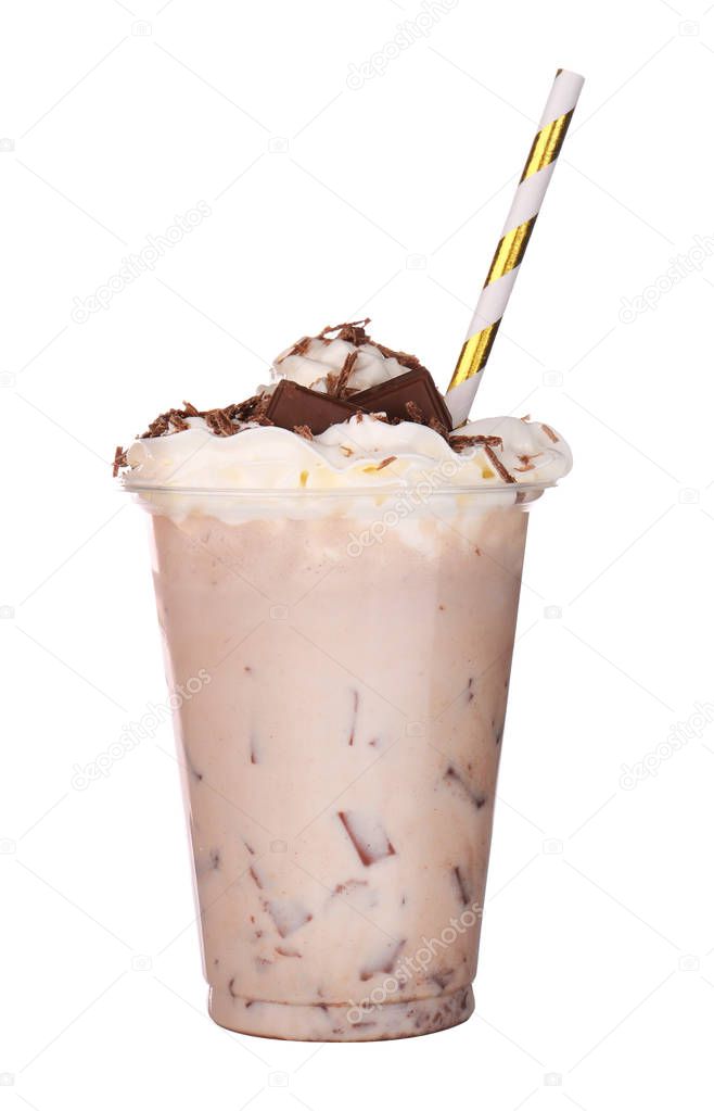 milkshake in plastic cup