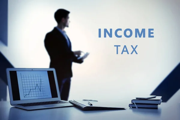 Tekst-inkomstenbelasting — Stockfoto