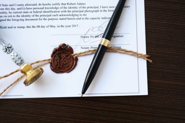 Eski Noterlik balmumu damgası