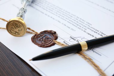 Eski Noterlik balmumu damgası