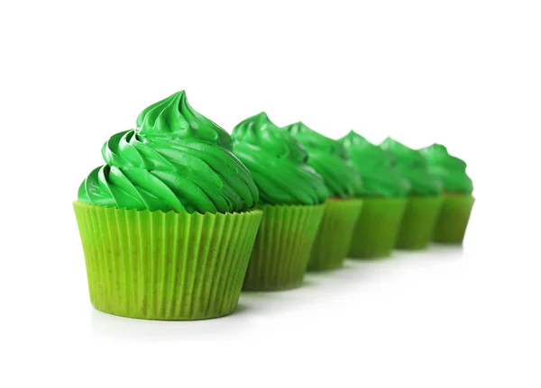 Зеленые фисташковые кексы — стоковое фото