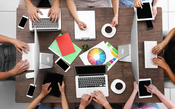 Group of designers working at office — Stock Photo, Image