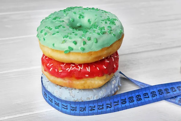 Pilha de saborosos donuts — Fotografia de Stock