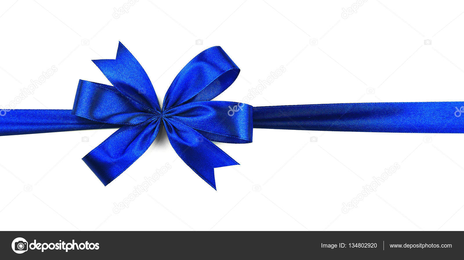 Real Blue Ribbon Bow