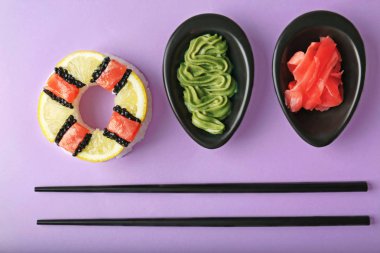 lezzetli suşi halka