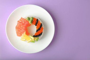 lezzetli suşi halka