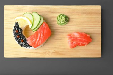 lezzetli suşi halka