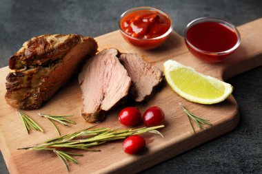 Lezzetli biftek bileşimi