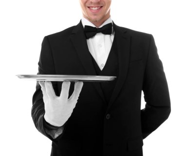 Yakışıklı genç garson