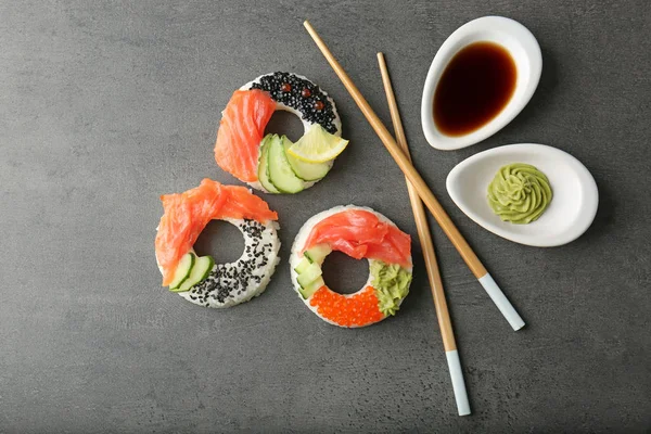 Pączki pyszne Sushi — Zdjęcie stockowe