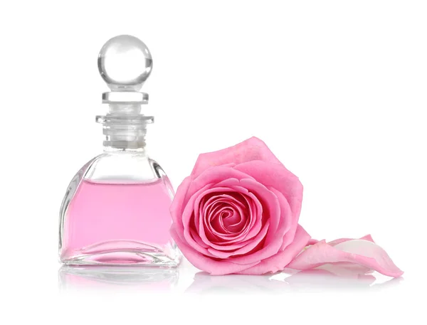 Essential oil with rose — Stock Photo, Image