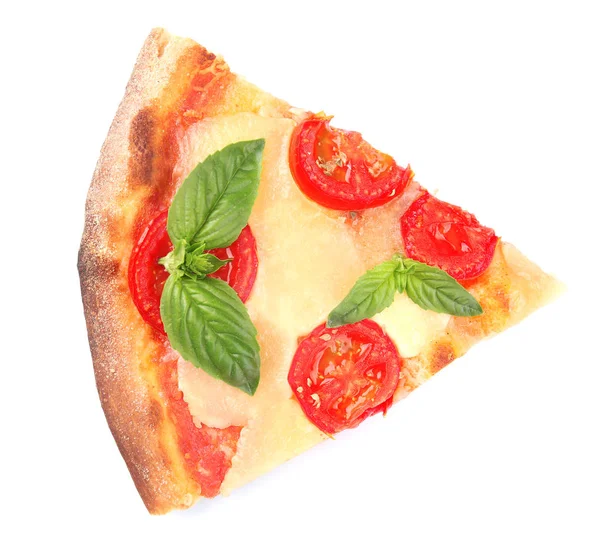 Кусок вкусной пиццы — стоковое фото