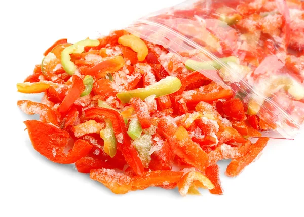 Mix of frozen peppers — Stock Photo, Image