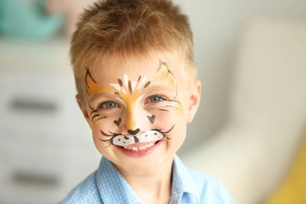 boy with face painting