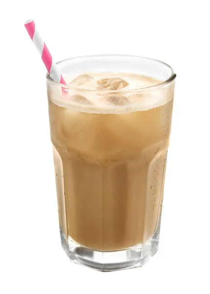 Glas koude koffie — Stockfoto