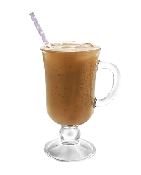 Glas koude koffie — Stockfoto