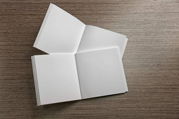 Blank open brochures — Stock Photo, Image