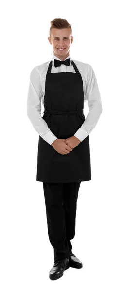 Przystojny, młody kelner — Zdjęcie stockowe