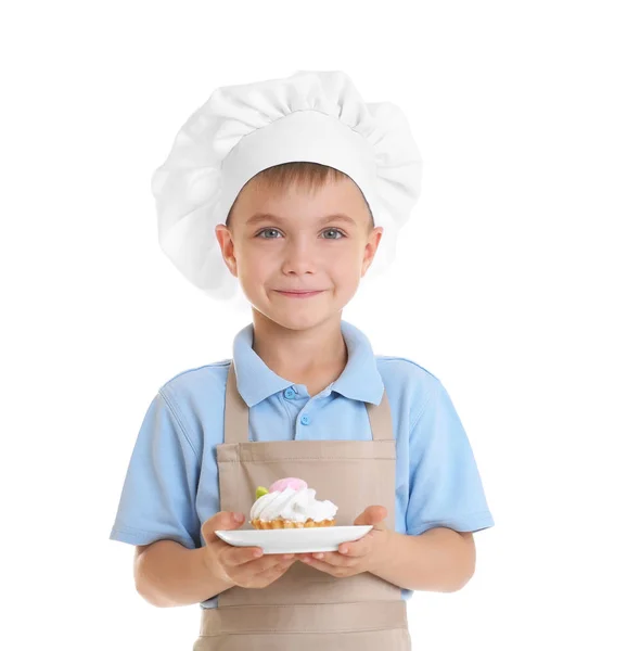 Menino de chapéu de chef — Fotografia de Stock