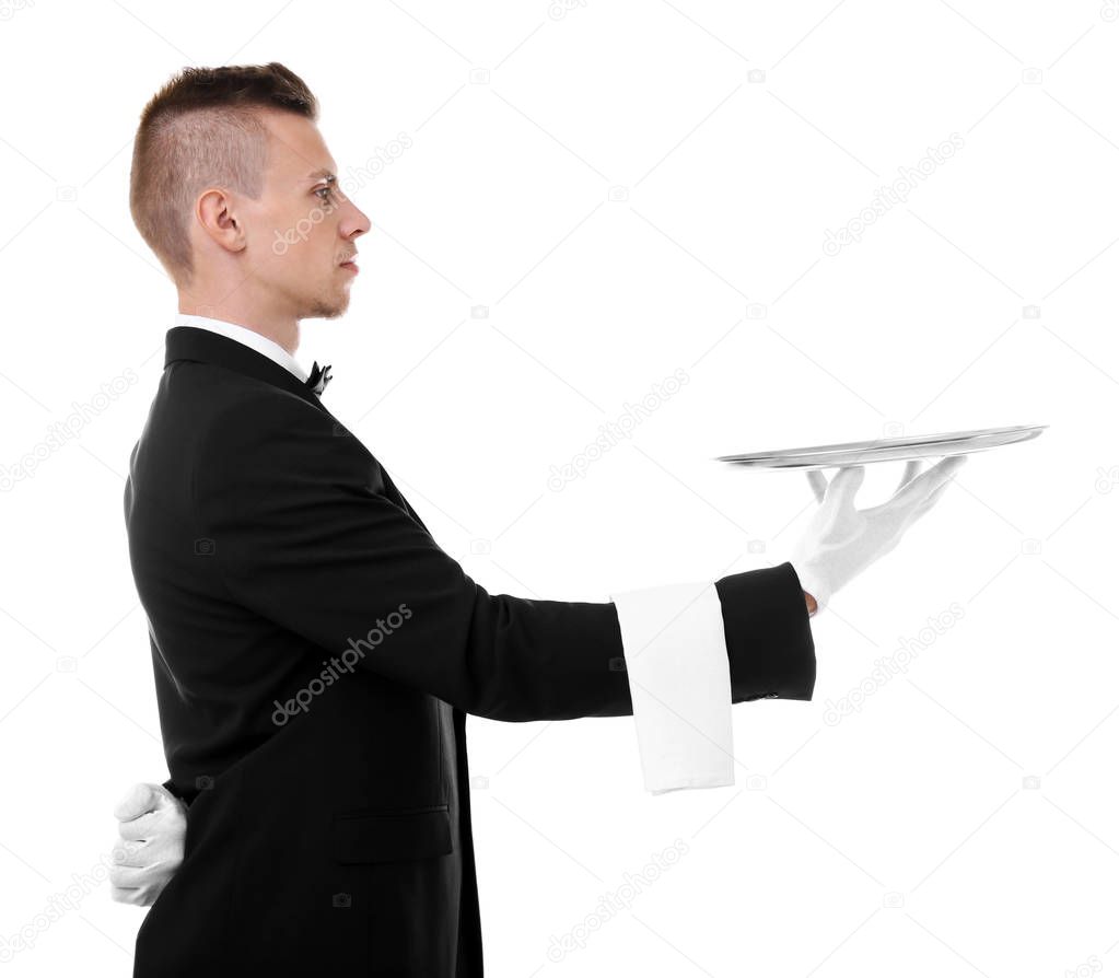 Handsome young waiter