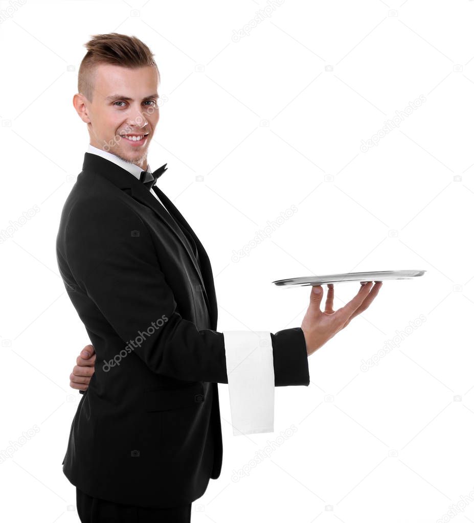 Handsome young waiter