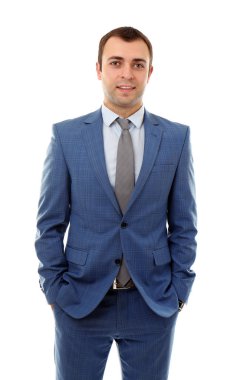 kendinden emin yakışıklı işadamı  