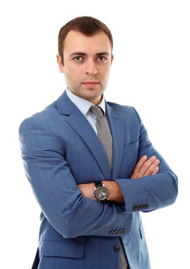 kendinden emin yakışıklı işadamı 