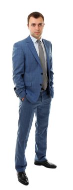 kendinden emin yakışıklı işadamı  