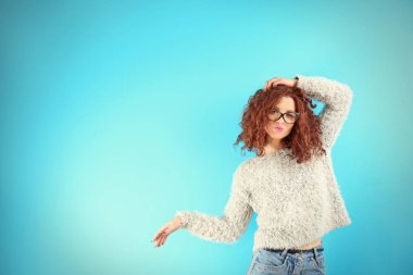 etkileyici genç modeli