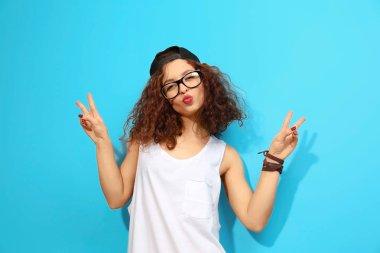 etkileyici genç modeli